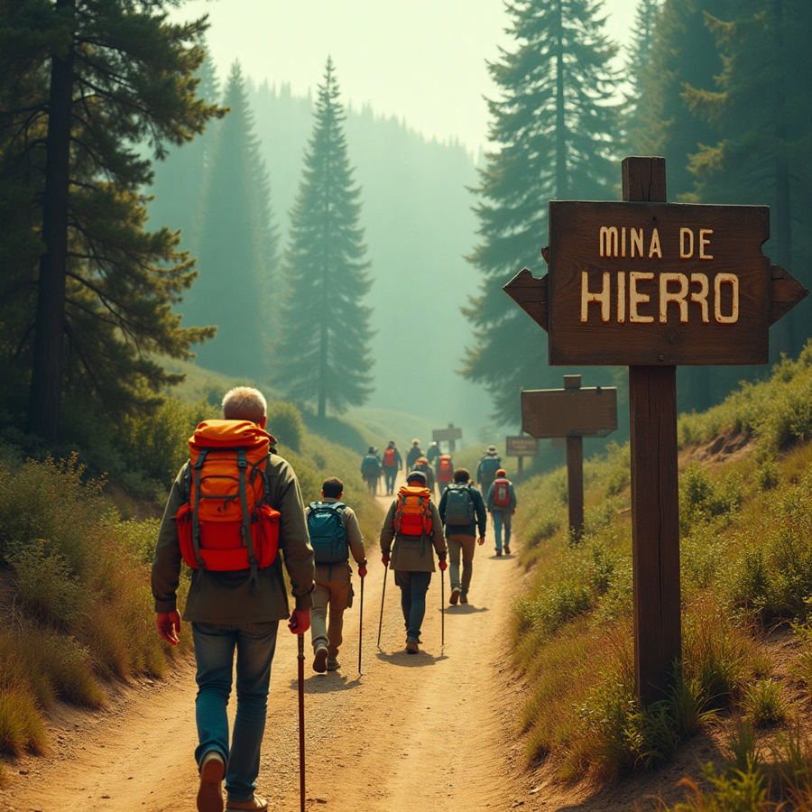 ruta a la mina de hierro