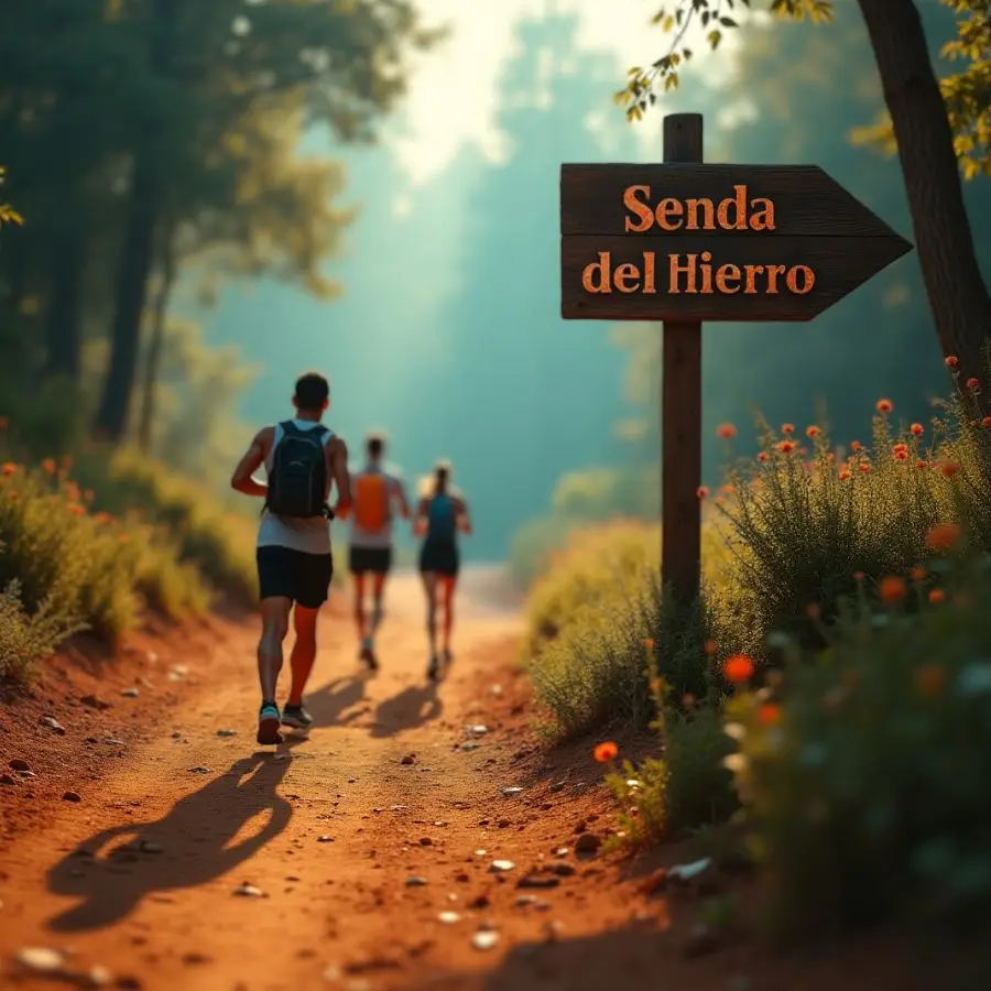 ruta a la mina de maduración de queso corriendo