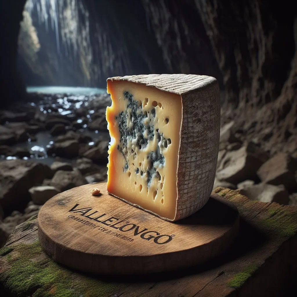 queso azul madurado en mina de Ocero