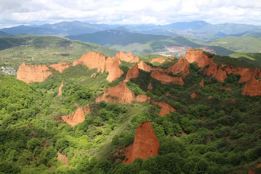 Mirador de Orellán en Las Médulas con niños