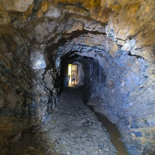 afinado de queso en una mina