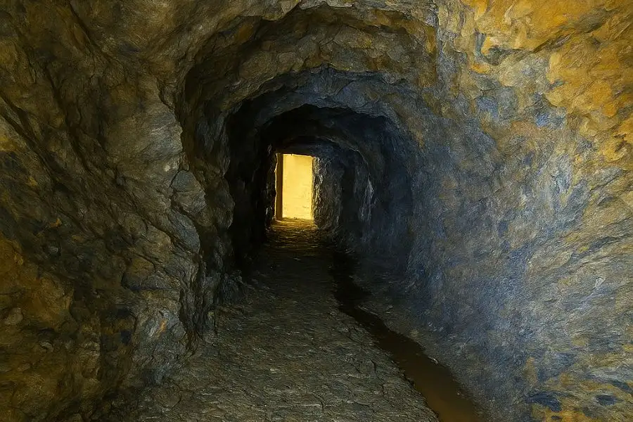 interior de la mina de queso