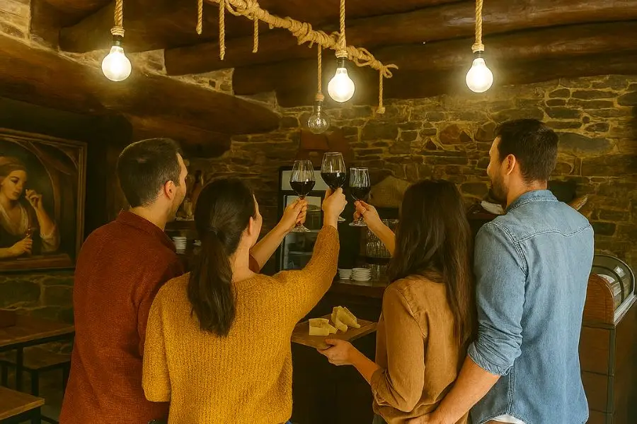 Catas de navidad queso y vino