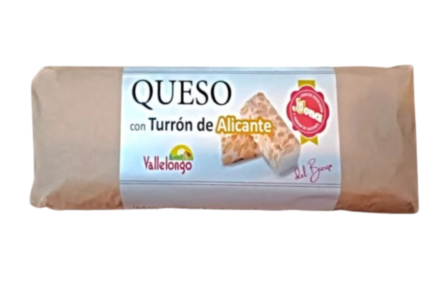 Queso de cabra con turrón de Vallelongo