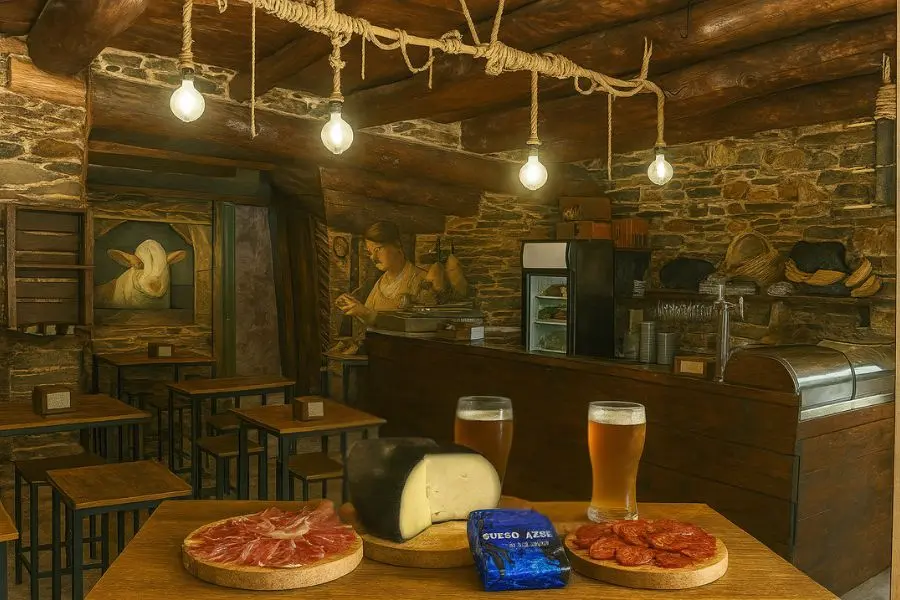 regalar Maridaje de quesos, cerveza y embutidos bercianos